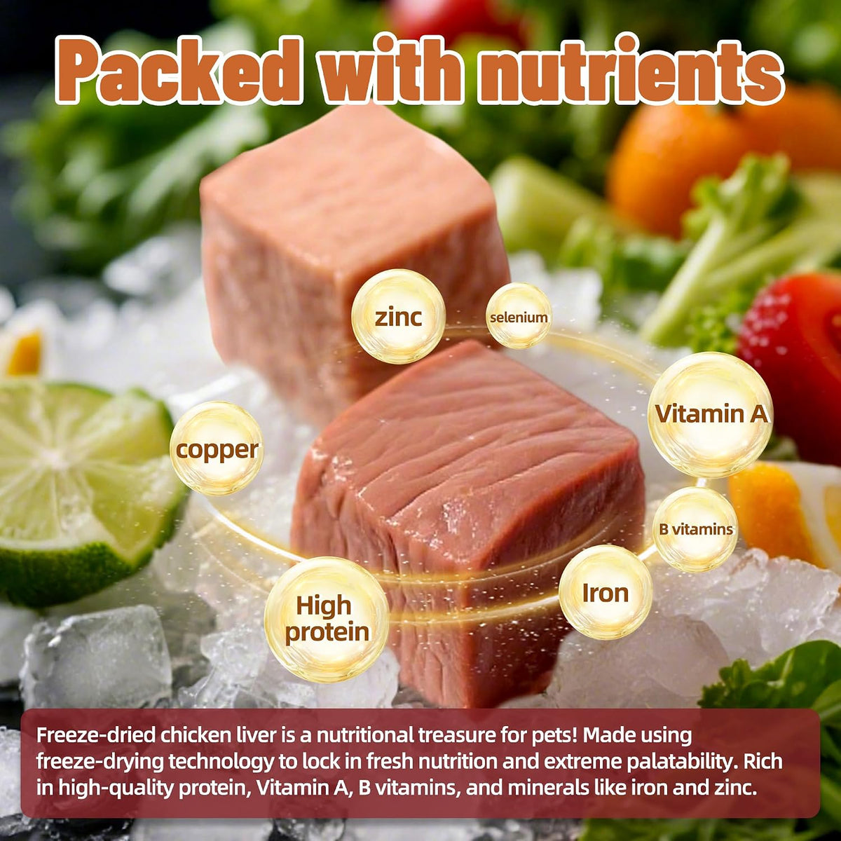Just Try 9 oz Freeze-Dried Chicken Liver Treats for Dogs - Natural, Protein-Packed Dog Training Snacks - Grain-Free, Iron & Vitamin A Rich