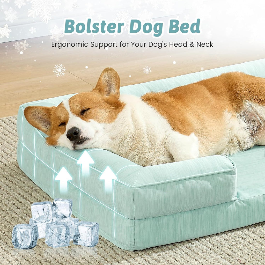 COZY KISS Orthopedic Dog Cooling Bed for Large Sized Dogs, 36x27 inch