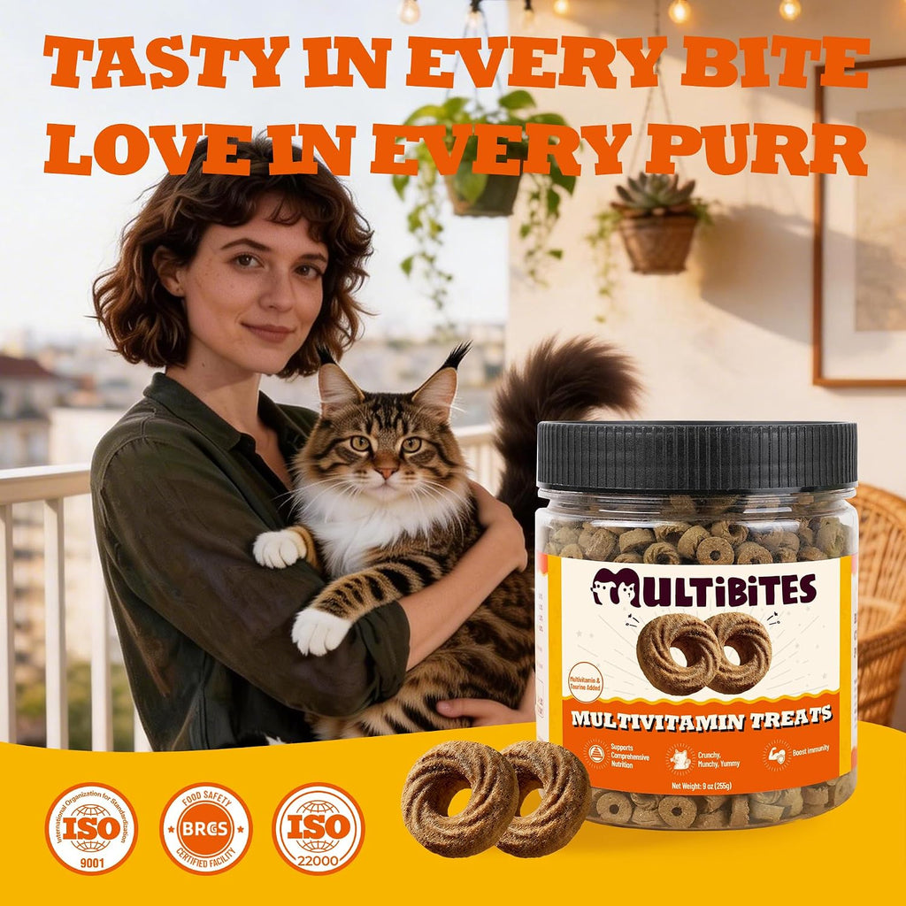 9 oz Multivitamin Treats Training Treats for Indoor Cats
