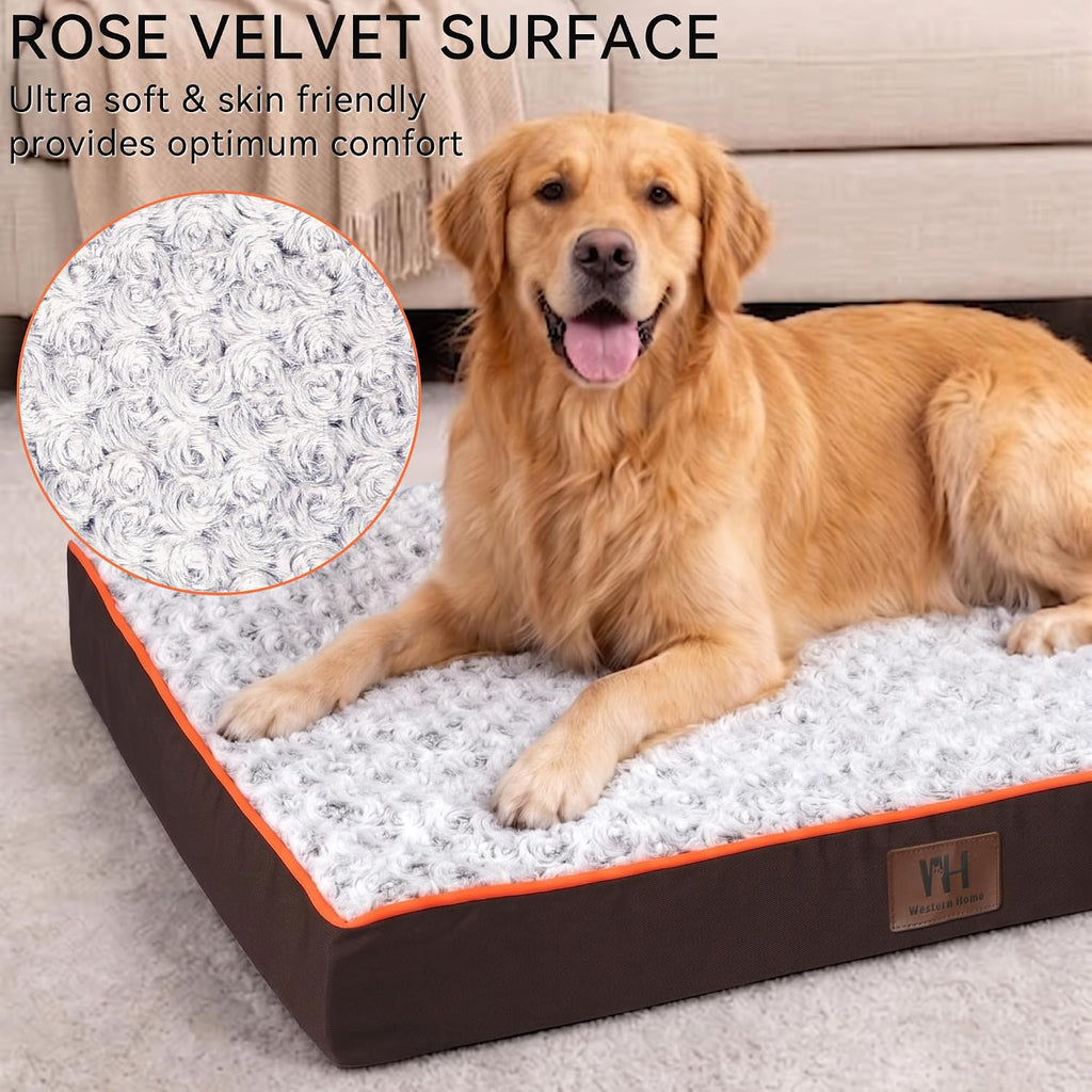 WESTERN HOME WH Orthopedic Dog Bed Medium Size Dog Washable Pet Bed, 30in
