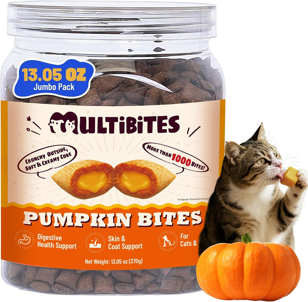 13.05oz Pumpkin Treats for Cats & Dogs with Egg Yolk Creamy Core
