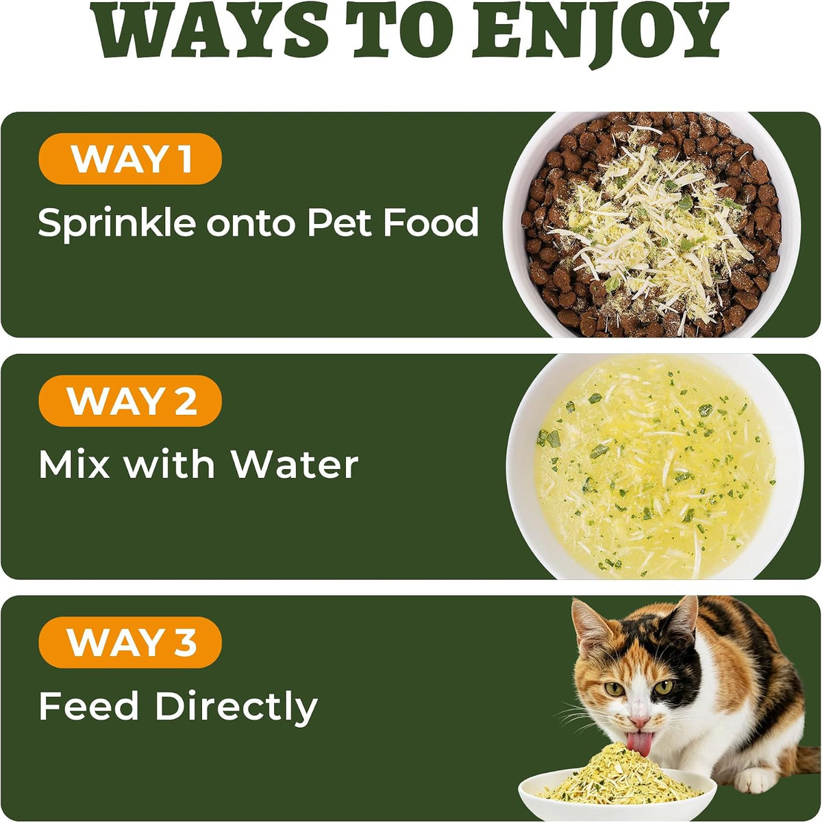 Wellix Freeze Dried Dog and Cat Food Toppers with Kale & Egg Yolk, 7.05oz