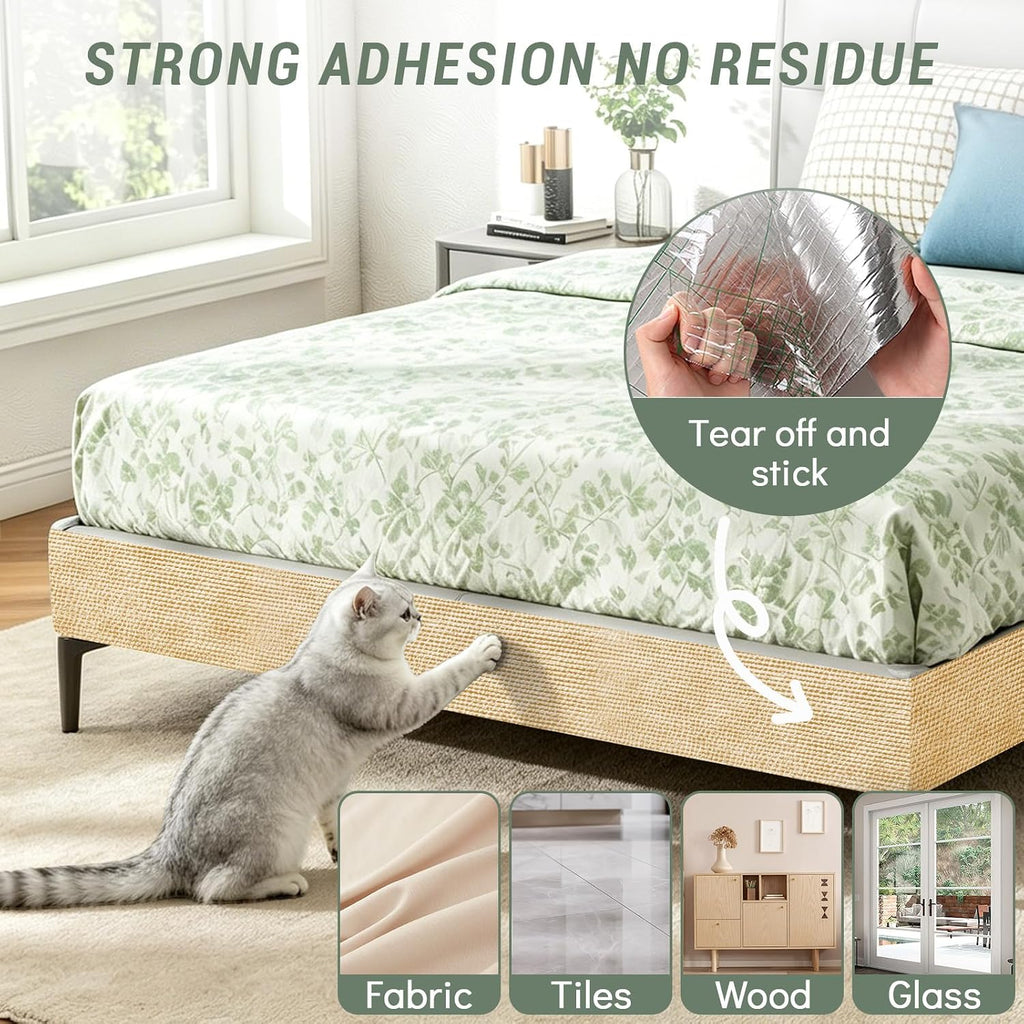 78.7x15.8In Cat Scratch Mat for Couch, Anti Scratch Furniture Protector