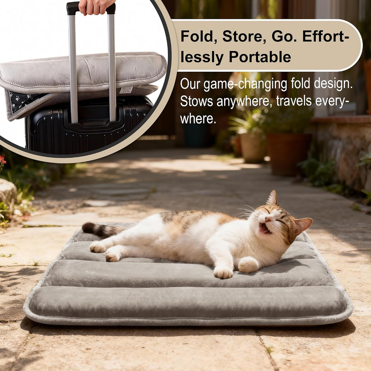 pobopobo Dog Crate Pad, Ultra Soft & Anti-Slip Kennel Mat, Secure Fit for Metal Crates & Dog Cages, Washable Cozy Bed for Small Medium Large Dogs (Light Brown, XS(18"*12"*1.5"))