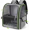 Lekereise Cat Backpack Carriers, Dog Carrier Backpacks with Breathable Mesh for Small Medium Large Cats Dogs Puppy Up to 25 Lbs, Pet Foldable Carrying Backpack Ventilated for Travel Hiking Collapsible