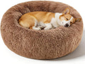 Dog Calming Beds for Medium Large Dogs Round Donut Washable Anxiety Dog Bed