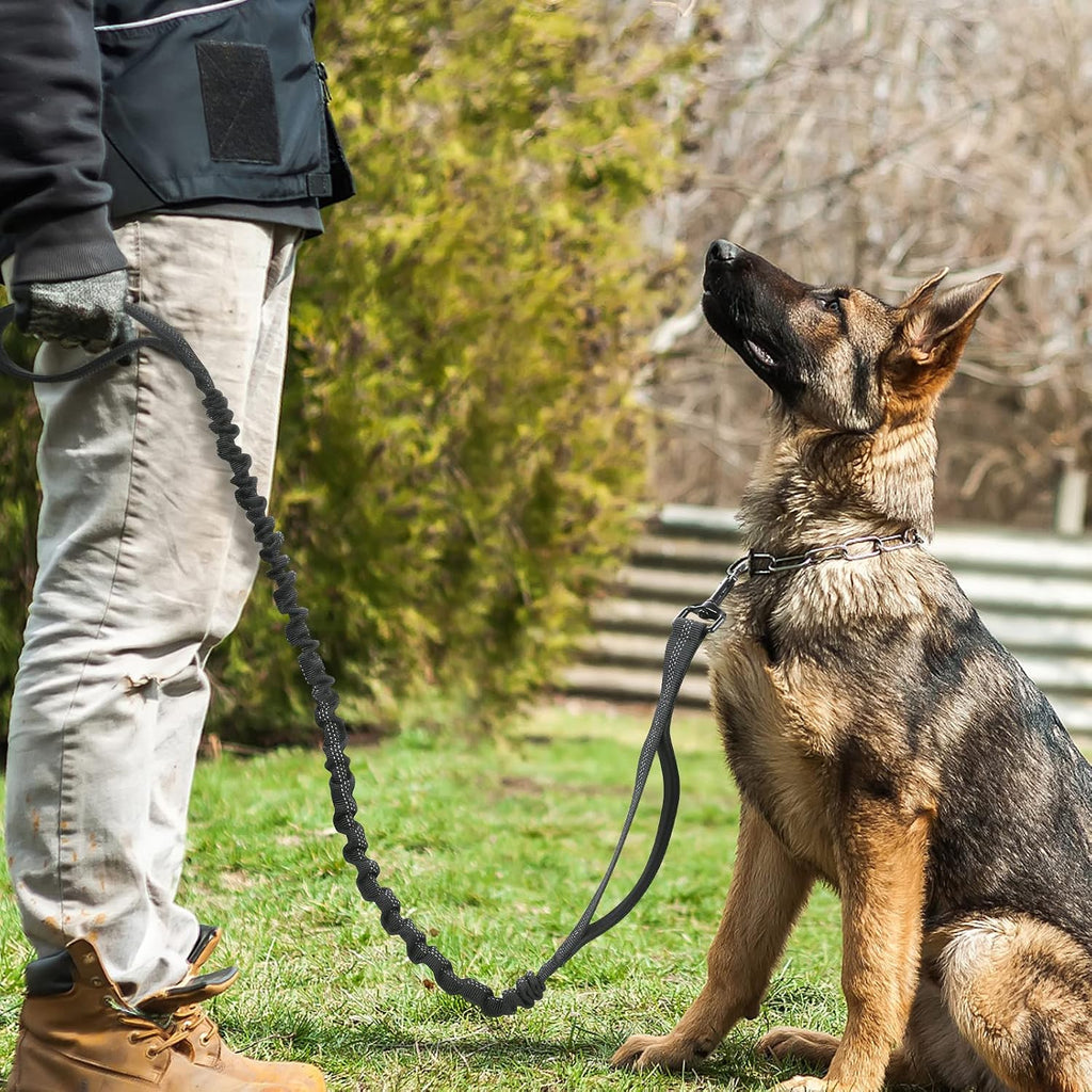 rabbitgoo Tactical Dog Leash, Heavy Duty Training Bungee Lead