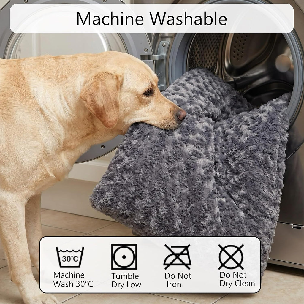 Washable Orthopedic Dog Bed Medium Size Dog Crate Bed Mat 36" Char.