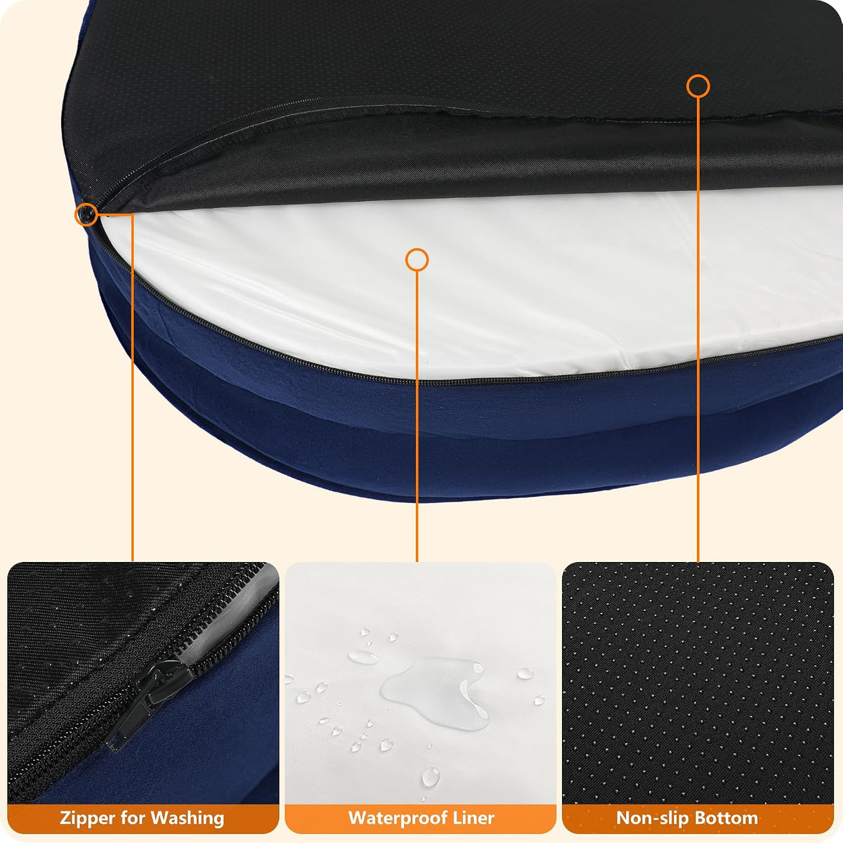 Orthopedic Waterproof XXX-Large Dog Bed Sofa, Gel Memory Foam, 53"