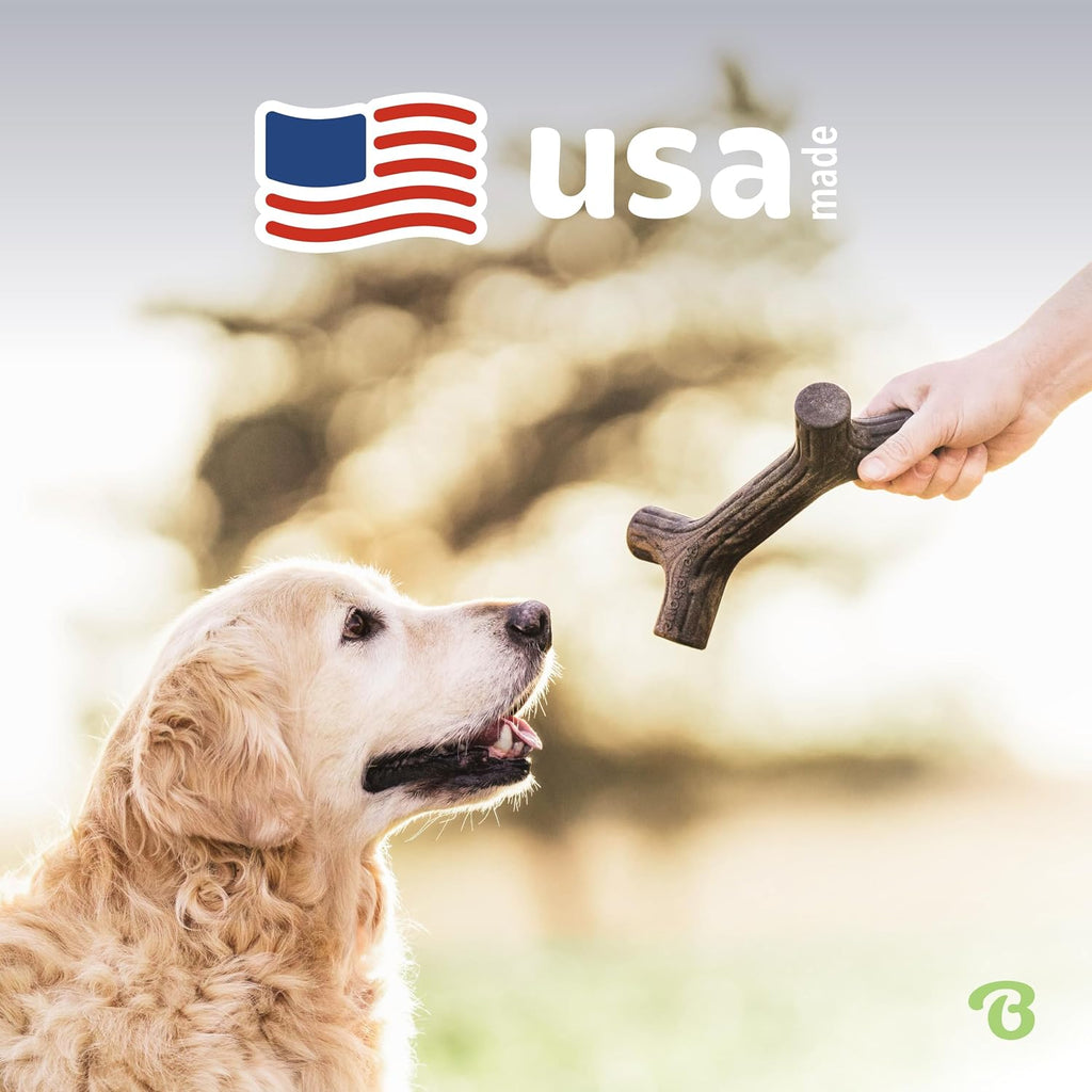 Benebone Maplestick Real Wood Durable Dog Chew Toy, Made in USA, Large (Pack of 2)