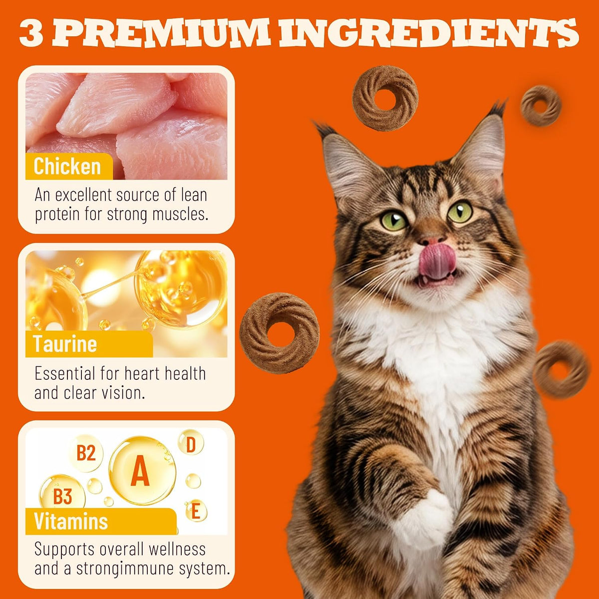 9 oz Multivitamin Treats Training Treats for Indoor Cats