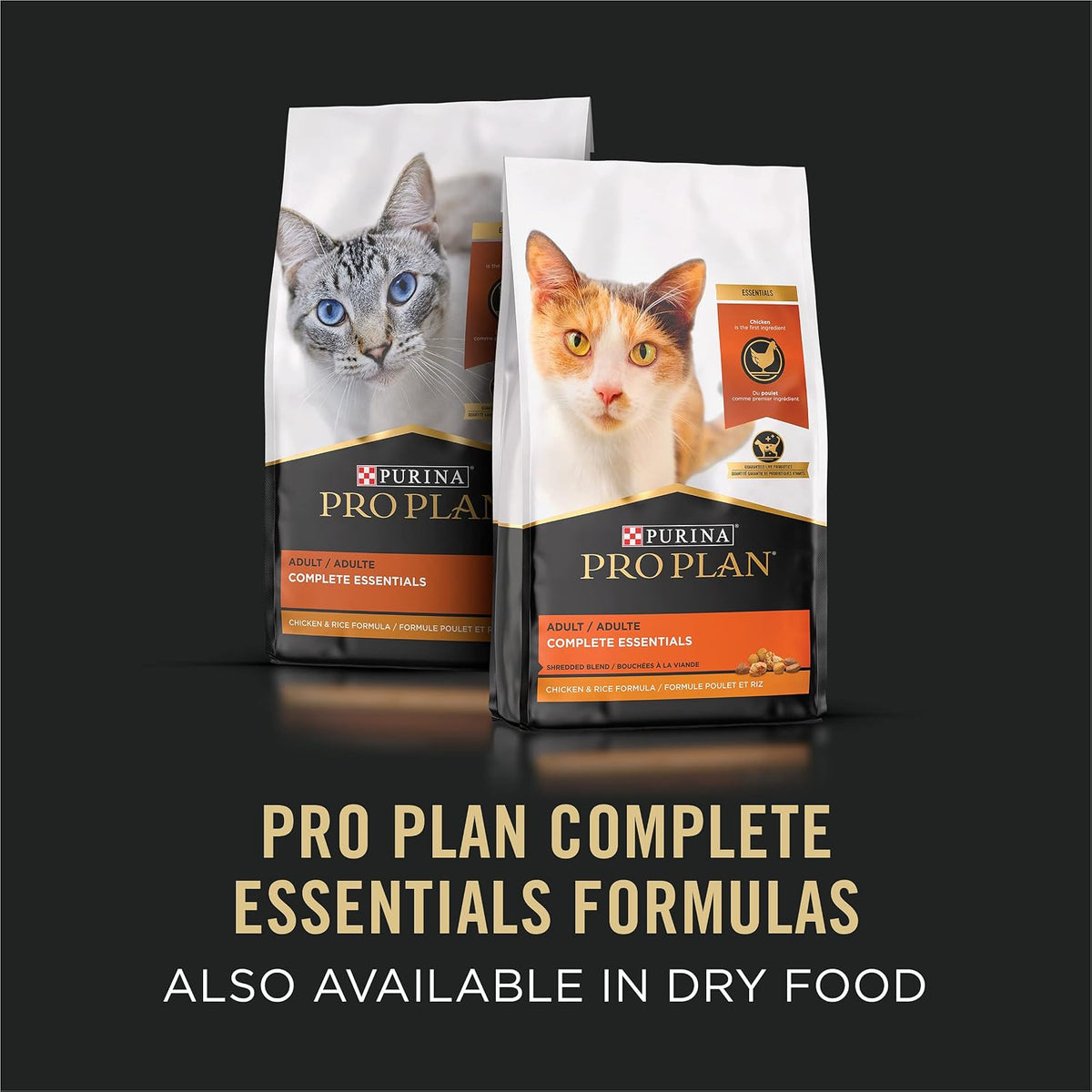 Purina Pro Plan Complete Essentials Wet Cat Food Pate, (24) 5.5 oz