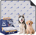 Washable Dog Pee Pads, Non-Slip Waterproof, 65 x 48 in, 1 Pack, Dolphin | Super absorbent, waterproof and non-slip; washable, reusable dog pads for crates, playpens, floors, furniture and travel
