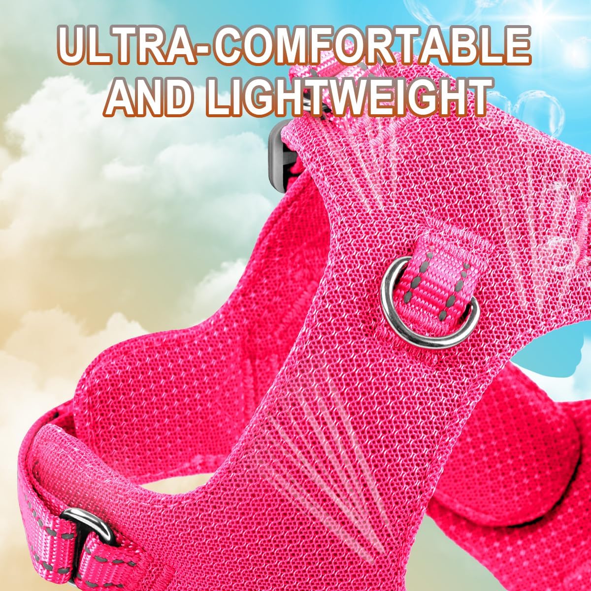 BARKBAY Dog Harness Medium Sized Dog,No Pull Puppy Harness,Step-in Dog Vest