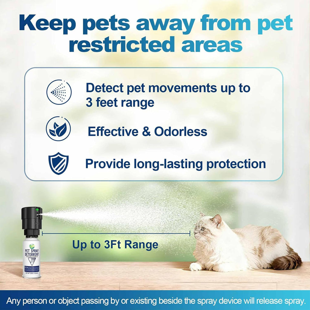 Motion Activated Cat Deterrent Spray Refill,2 Pack 7.78Oz