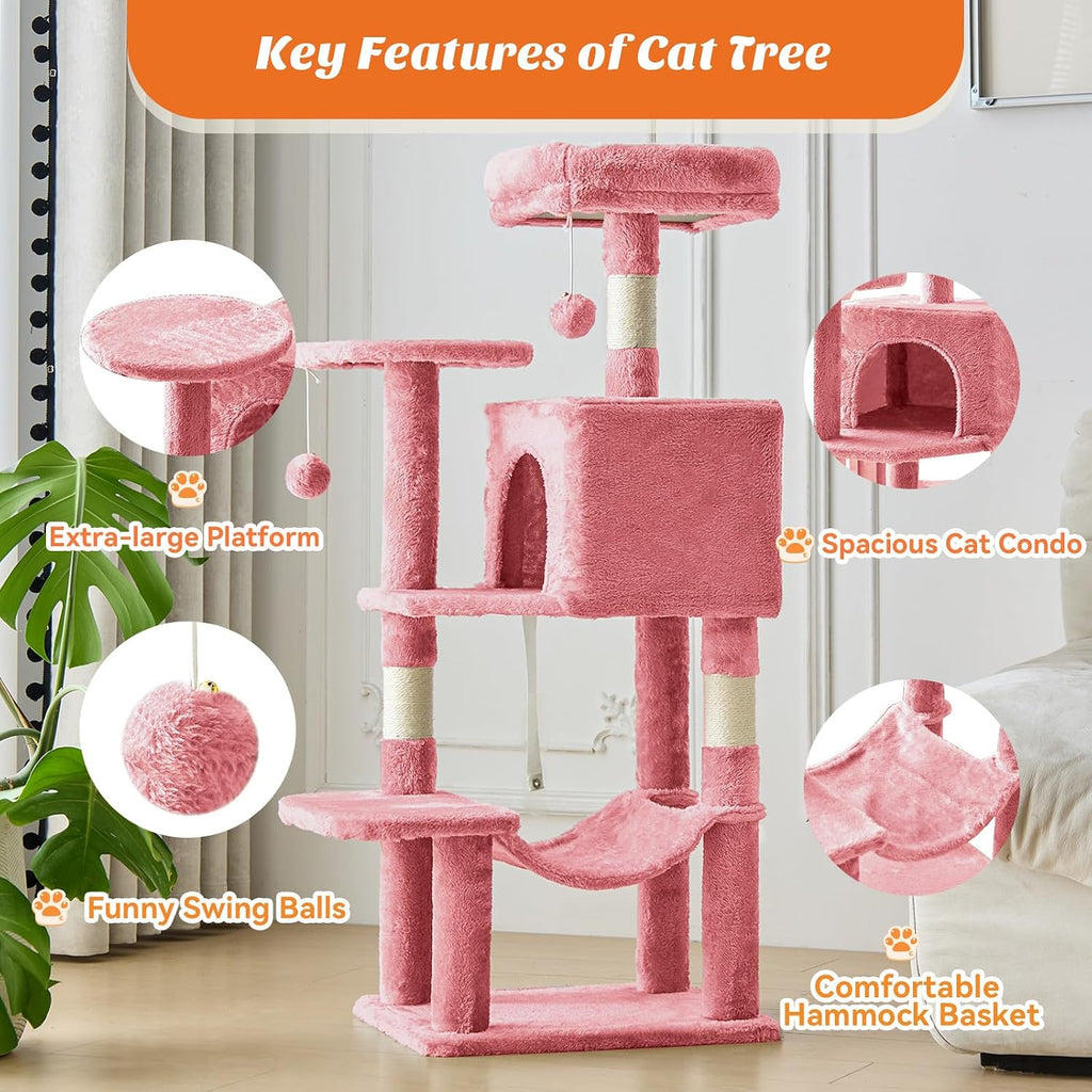 44 Inch Small Cat Tree Tower for Indoor Cats and Kittens