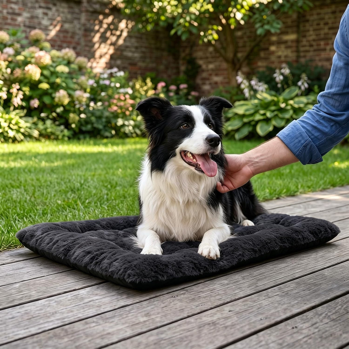 Dog Bed 36" for Metal Crate Pad,Washable Sleeping Mat for Medium/Large Pets