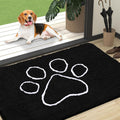 OLANLY Dog Door Mat for Muddy Paws 47x32, Paw Print Design Chenille Mud Mat