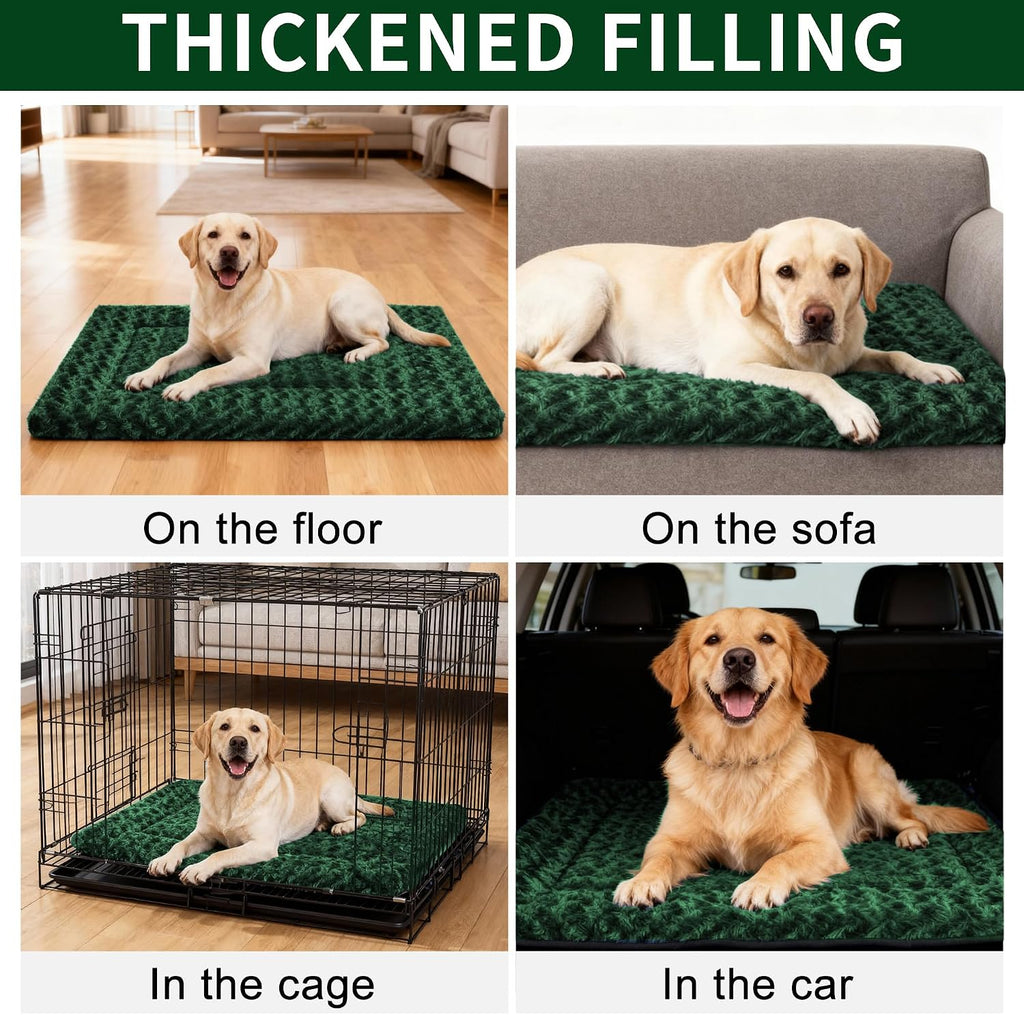 Dog Bed Mat - Comfortable Kennel Pad, Multi-Purpose Crate Bed & Mats for Dogs & Cats – Soft Crate Mat for Dog & Cat