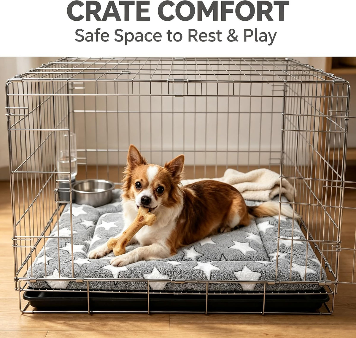 pobopobo Dog Bed Mat - Soft & Comfortable Dog Kennel Pad for Crate