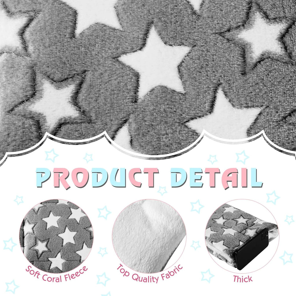 Haull 4 Pcs Waterproof Guinea Pig Bedding Mat, Cute Star, 13 x 10