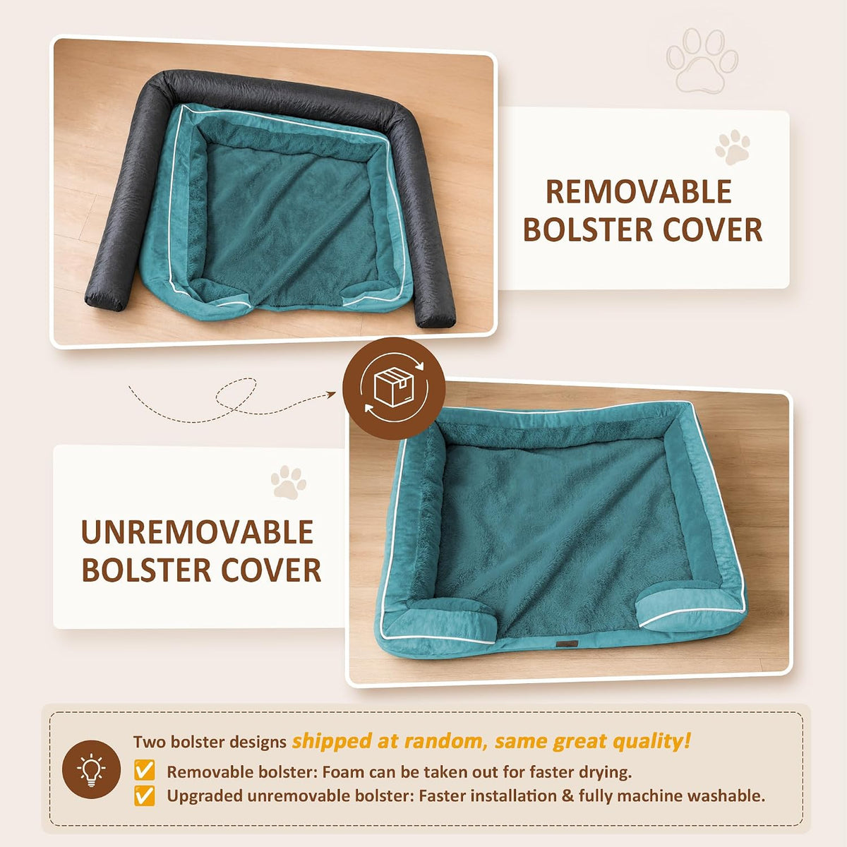 Comfort Expression Waterproof Orthopedic Dog Beds for Extra Large Dog