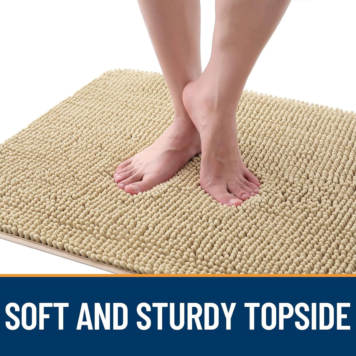 OLANLY Dog Door Mat for Muddy Paws 30x20, Super Absorbent Chenille Mud Mat