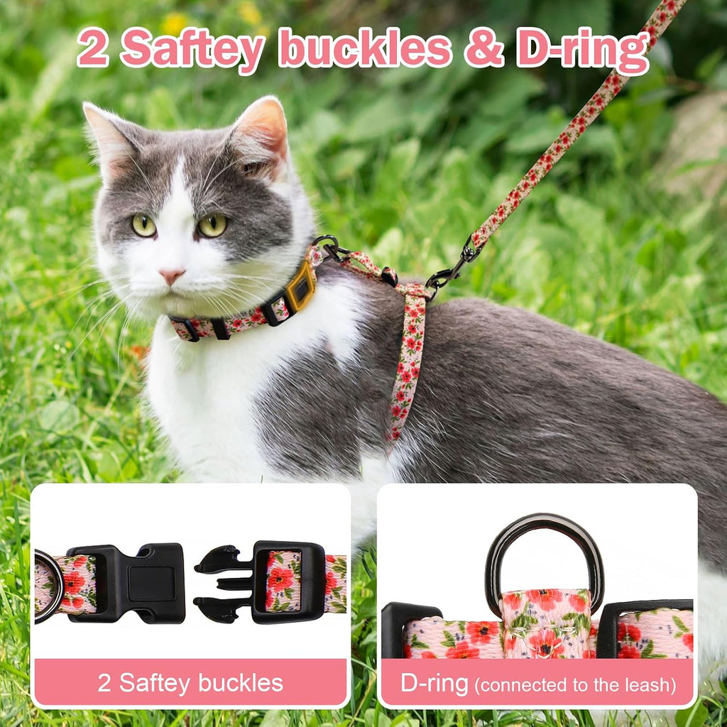 Hikiko Cat Harness and Leash Set Escape Proof