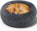 Dog Calming Beds for Large Dogs Round Donut Washable Large Sized Dog Bed