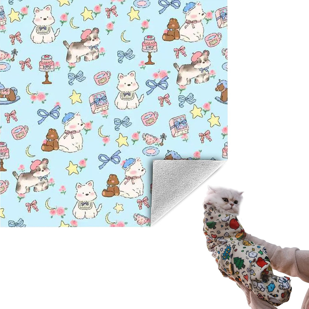 35.5" Cat Grooming Wrap Cat Wrap for Cutting Nails XL(Within 26lbs)