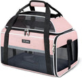 Lekereise Top-Expandable Pet Carrier 17x11x9.5 Inch Alaska Hawaiian Airline Approved Soft Sided Underseat to 12lbs Travel Carriers for Small Dogs and Cats with Locking Safety Zippers Anti-Scratch Mesh
