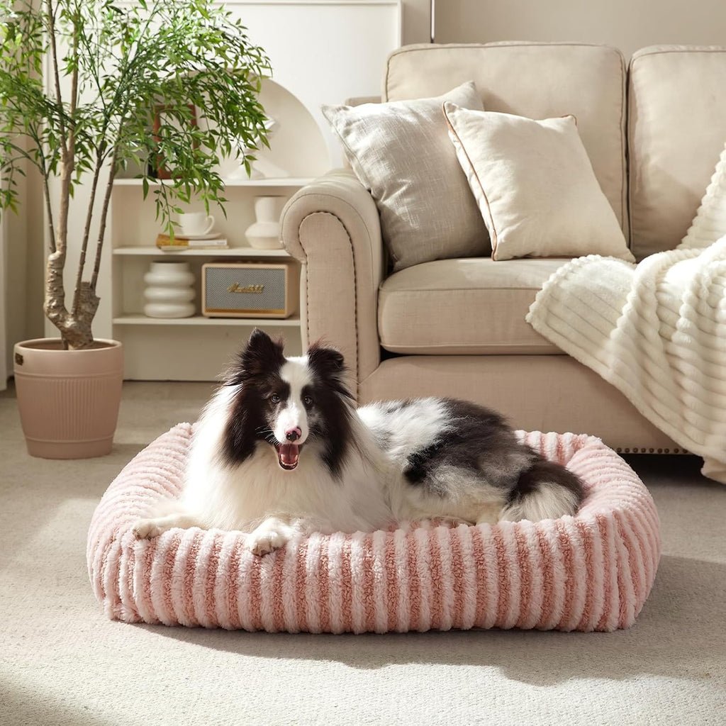 MIXJOY Dog Beds for Small Dogs Cats，Small Dog Bed Washable,20" Pink