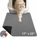 Cat Litter Mat 23''x17'', Non-Slip Litter Trapping Mat for Litter Box