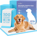 SCLOSE XL Dog Pee Pads 100 Count, 34"x28" Disposable Puppy Training Pads | Leak-Proof Quick-Dry Super Absorbent Odor Control – Ideal as Crate Mat Liner, for Senior Dogs, Post-Surgery, Indoor & Travel