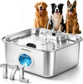 ONEFACE 4.5Gal Dog Water Fountain, 304 Stainless Steel, Quiet Large Dogs