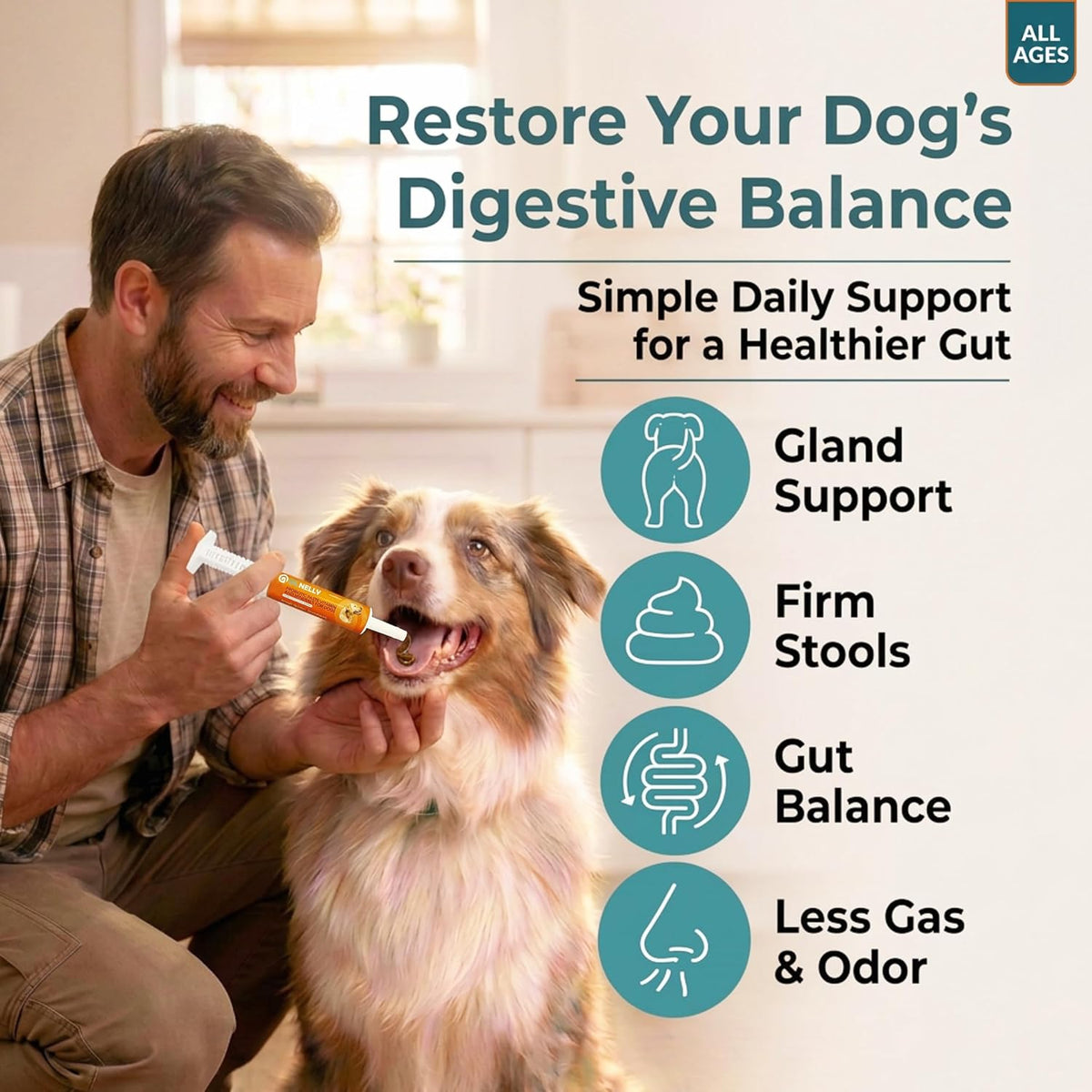 OL’ NELLY Probiotic Paste for Dogs & Cats, 7.2 Billion CFU | 14g