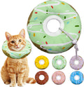 Seyezo Cat Cone Collar Soft, Adjustable Cat Recovery Cone, Waterproof Green