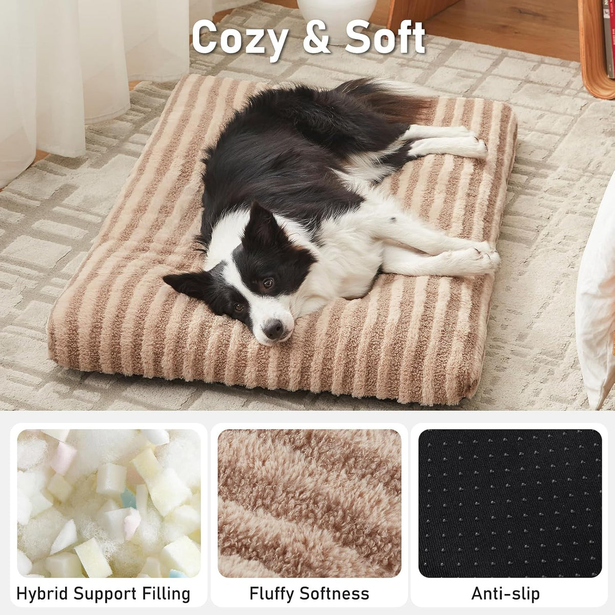 FURTIME Washable Dog Bed Medium Size Dogs, Deluxe Dog Crate Beds