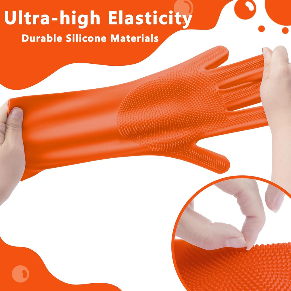 Pet Grooming Gloves—Dog Washing Gloves with High-Density Teeth
