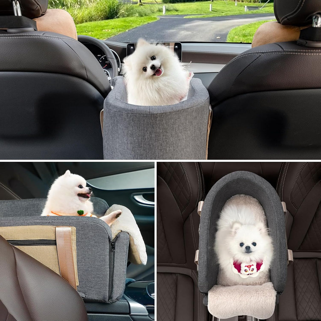 Center Console Dog Car Seat,Booster Car Seat for Puppy to 11lbs
