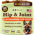 Natural Dog Company Hip & Joint Chews for Dogs, Chicken Liver, 90 Count