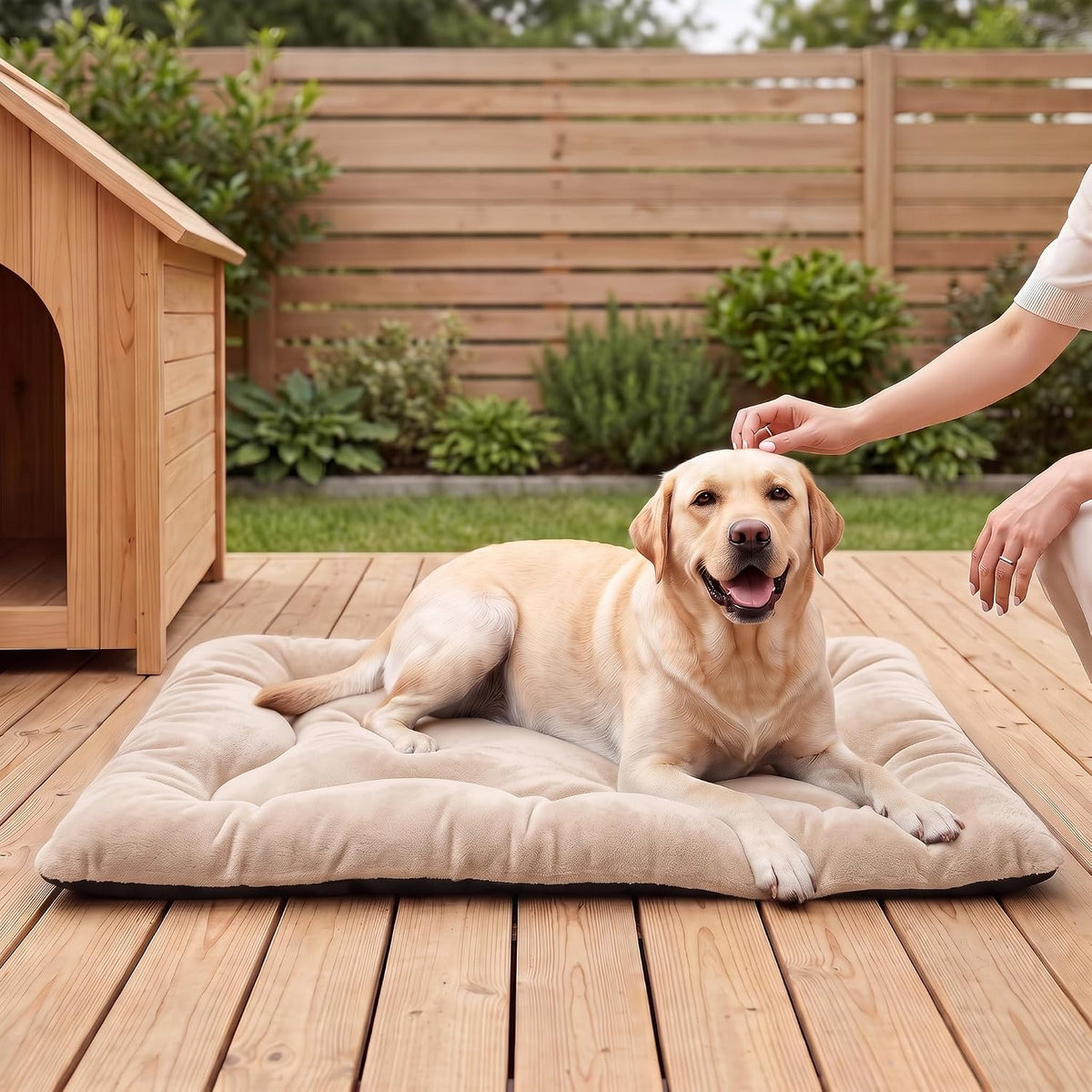 Dog Bed 42" for Metal Crate Pad,Washable Sleeping Mat for Medium/Large Pets