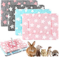 Haull 4 Pcs Waterproof Guinea Pig Bedding Mat, Cute Star, 13 x 10