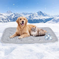 Dog Cooling Mat Q-Max>0.4 47.2" *29.6" Self Cool Pad for Dogs and Cats with Anti-Slip Bottom, Washable Portable Pet Sleeping Pad for Summer，X-Larger Size