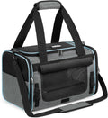 rabbitgoo Cat Carrier Soft with Rollable Flap, Travel Safe for Car Airline