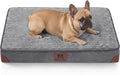 H.VERSAILTEX Waterproof Orthopedic Dog Bed for Crate, Grey, 30"x20"x3.2"