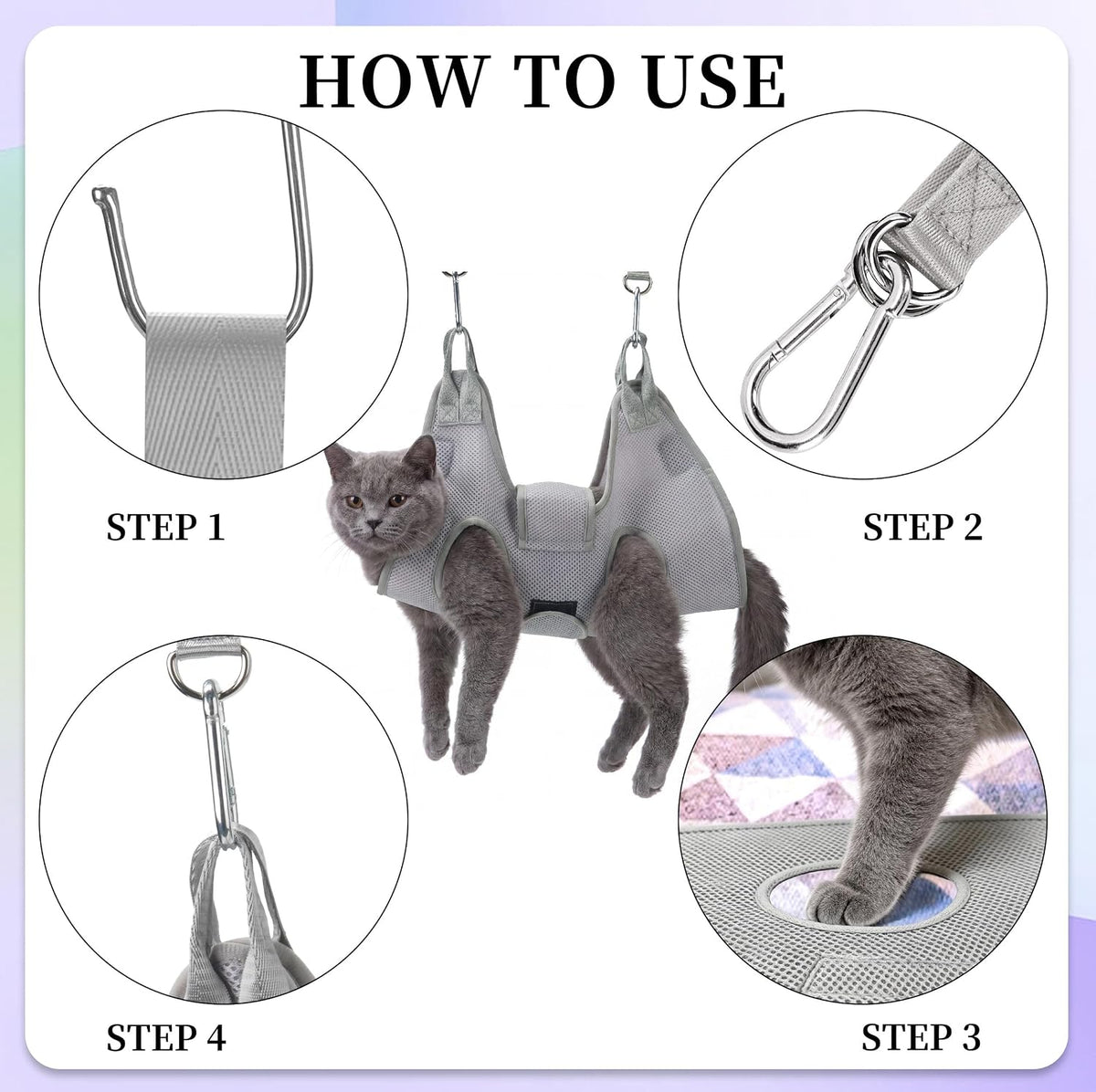PatiencET Cat Grooming Hammock Kit