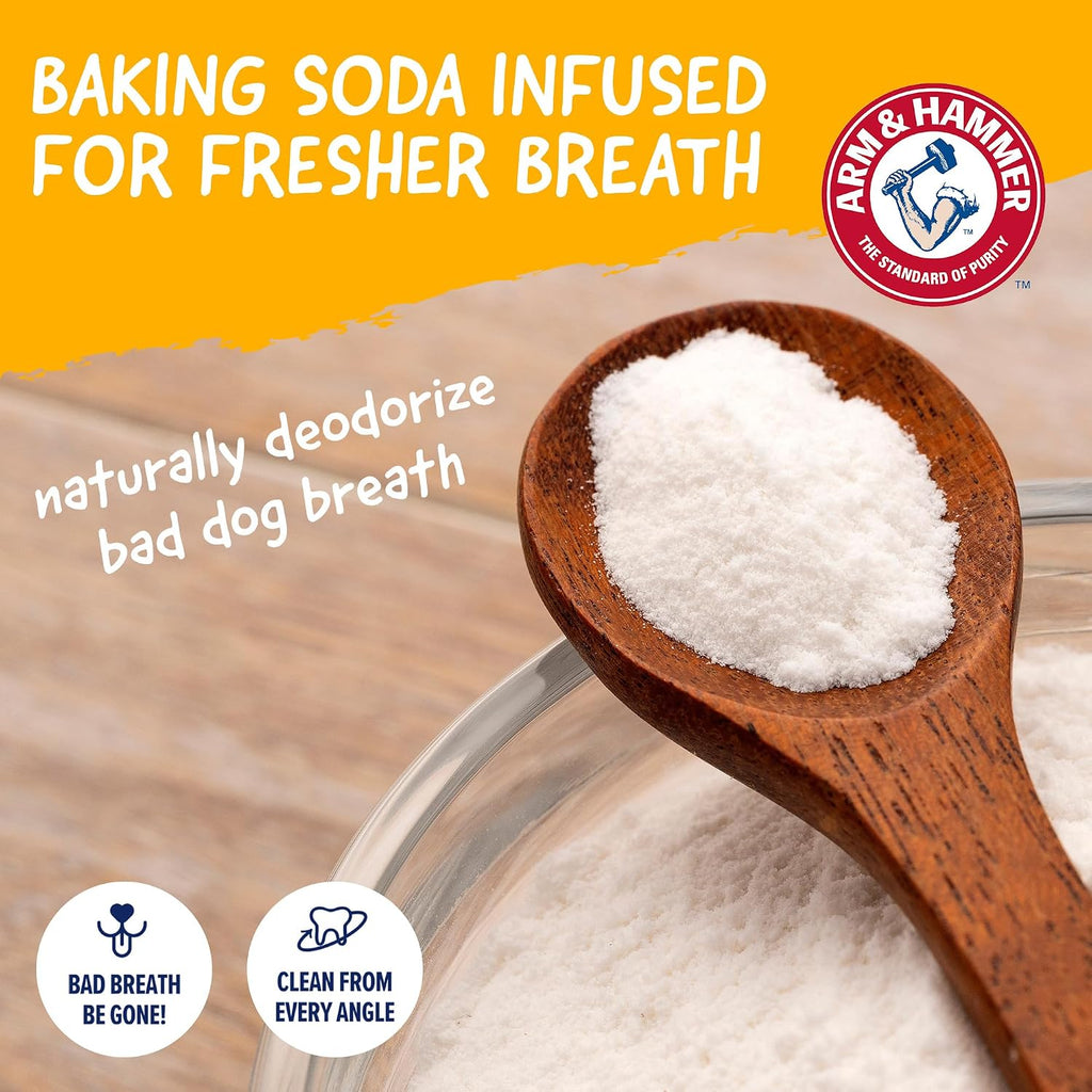 Arm & Hammer Nubbies Duality Bone Dental Dog Chew Toy, Apple Flavor | Nylon and TPR construction, baking soda infused, reduces plaque and tartar buildup, ideal for moderate chewers