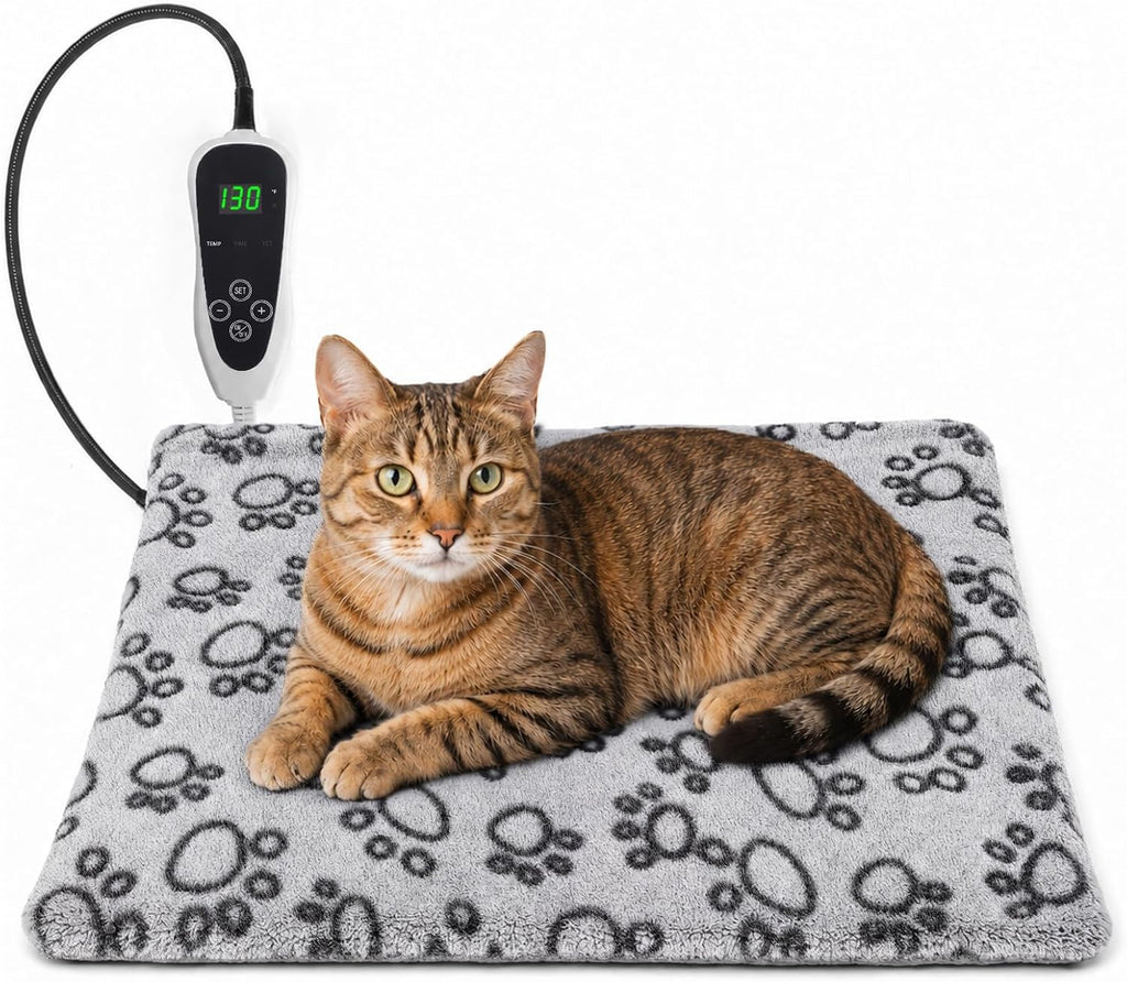 GOLOPET Cat Heating Pad 18x18 in UL/MET Dual Security Certification-Grey