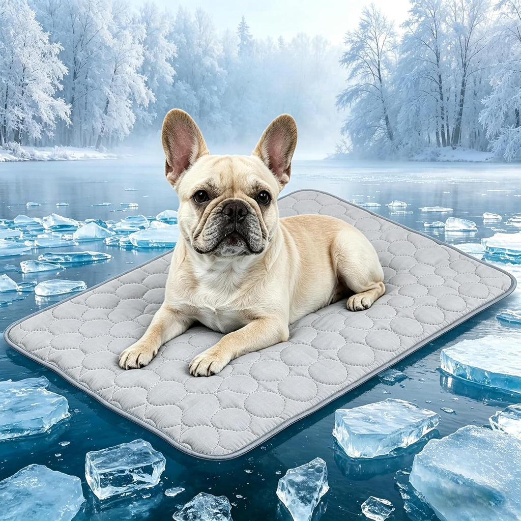 Pet Cooling Mat for Dogs Cats, Foldable Pet Cool Pad for Indoor Outdoor Car